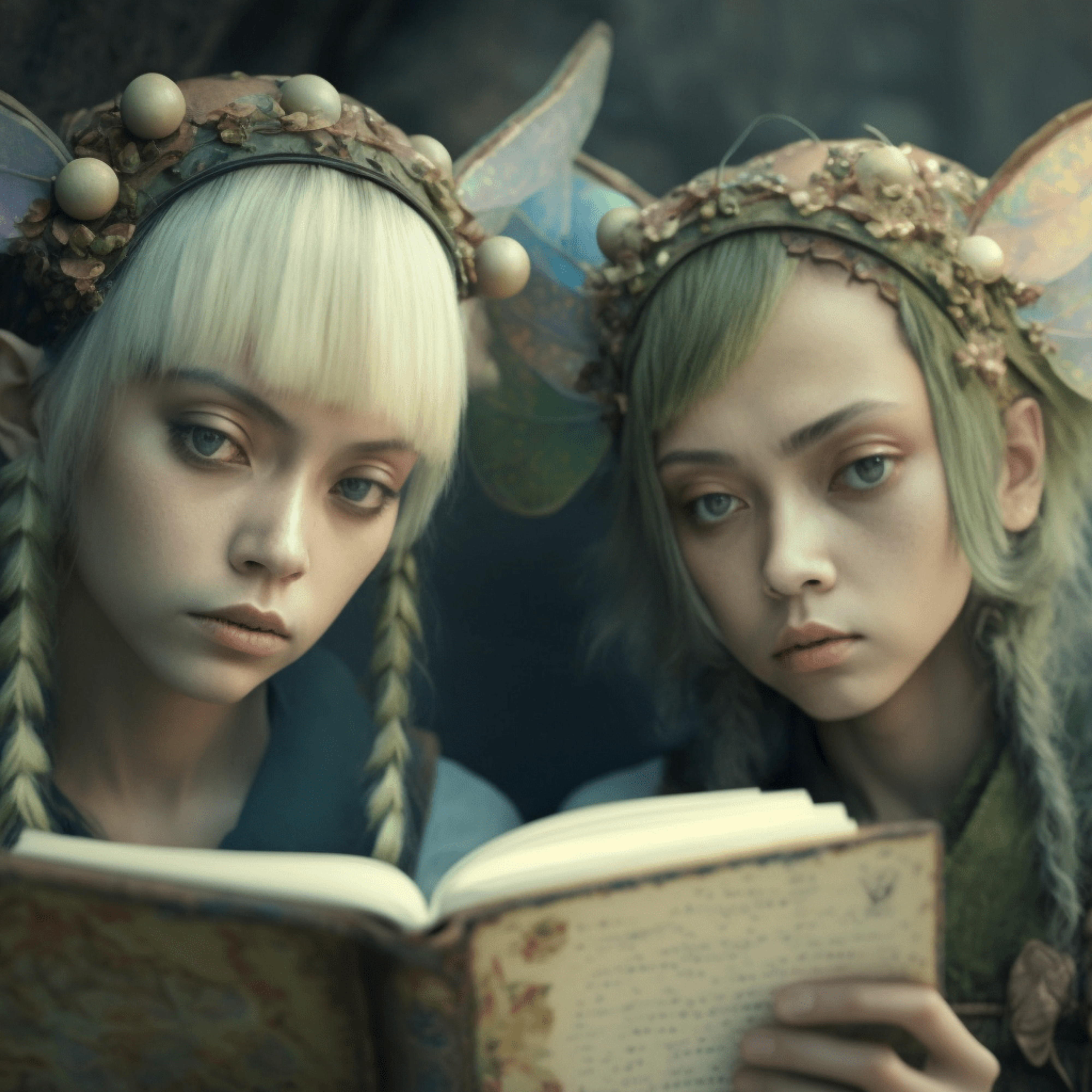 Mythical creatures illustration