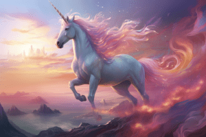 <p>
<img src="dog.jpg" alt=" mythical unicorn in fantasy landscape.">
</p>