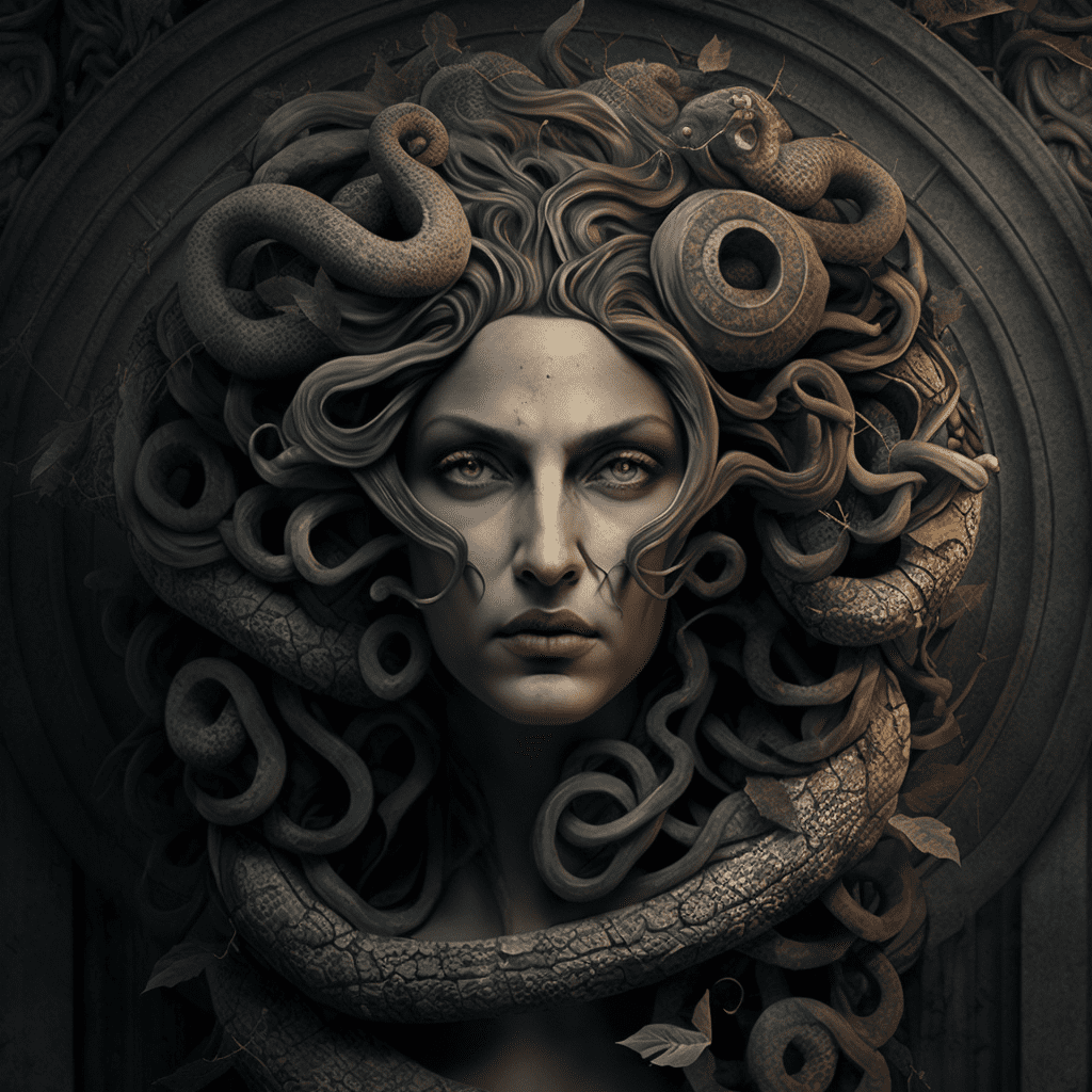 Medusa - snake and human part