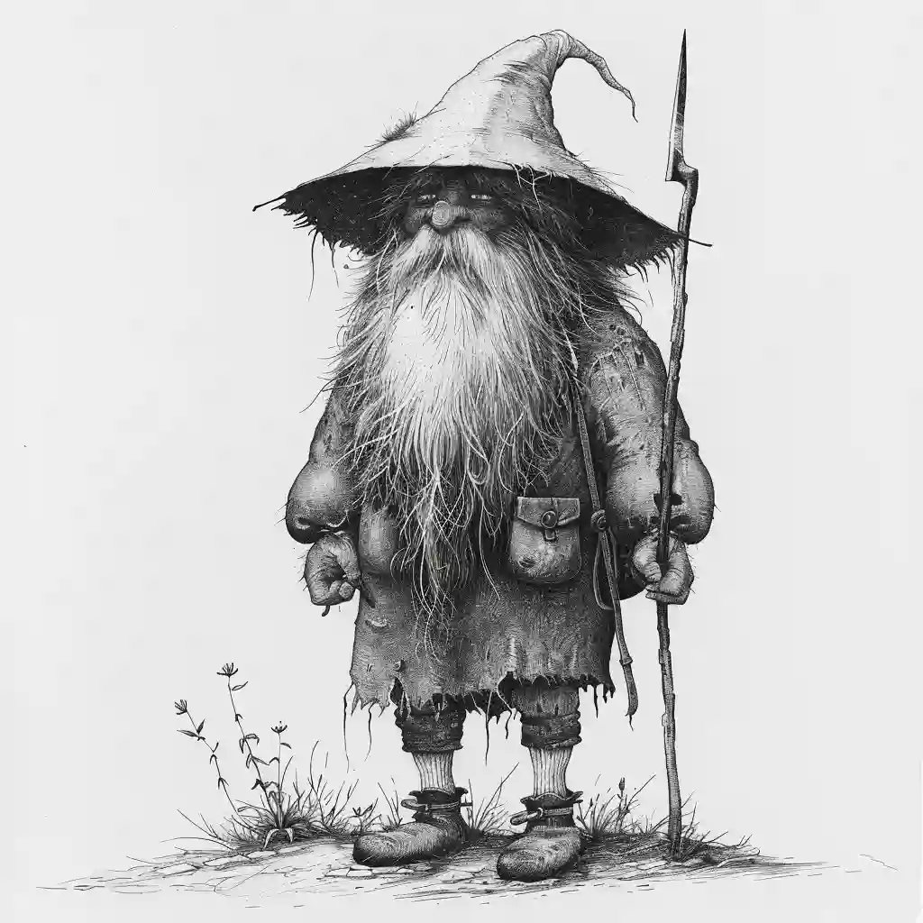 Image of a Tomte, guarding the homestead
