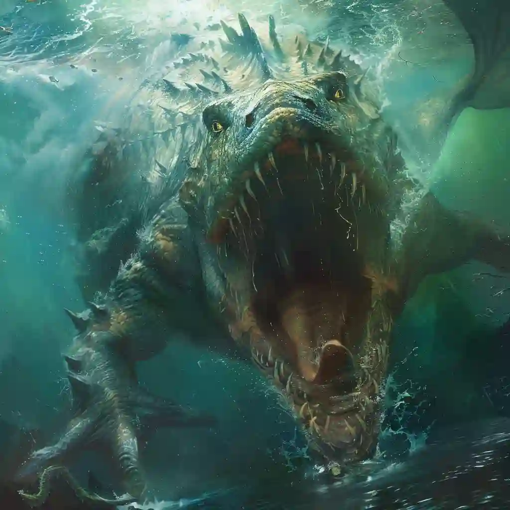 The Bear Lake Monster, a legend of the deep, ripples the calm waters