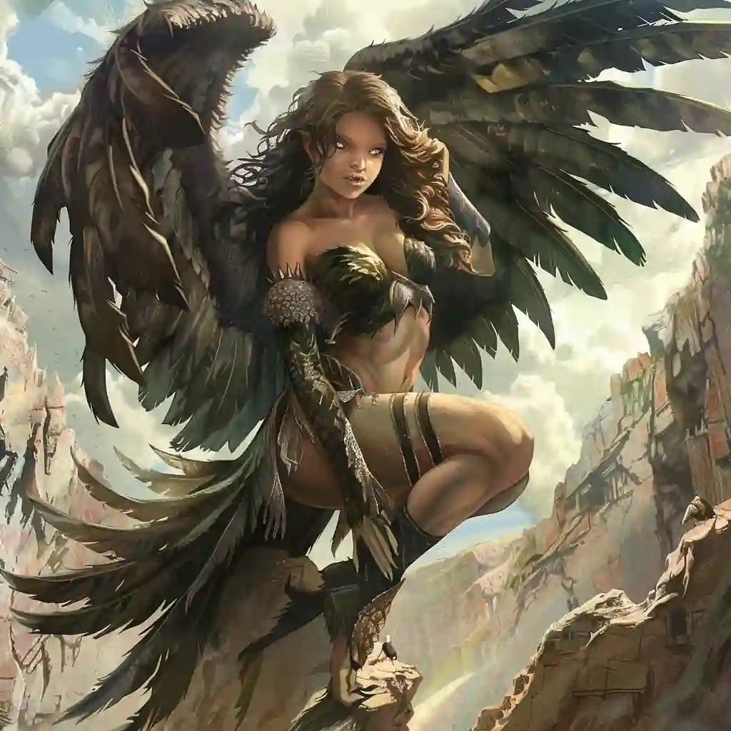 Portrait of a harpy