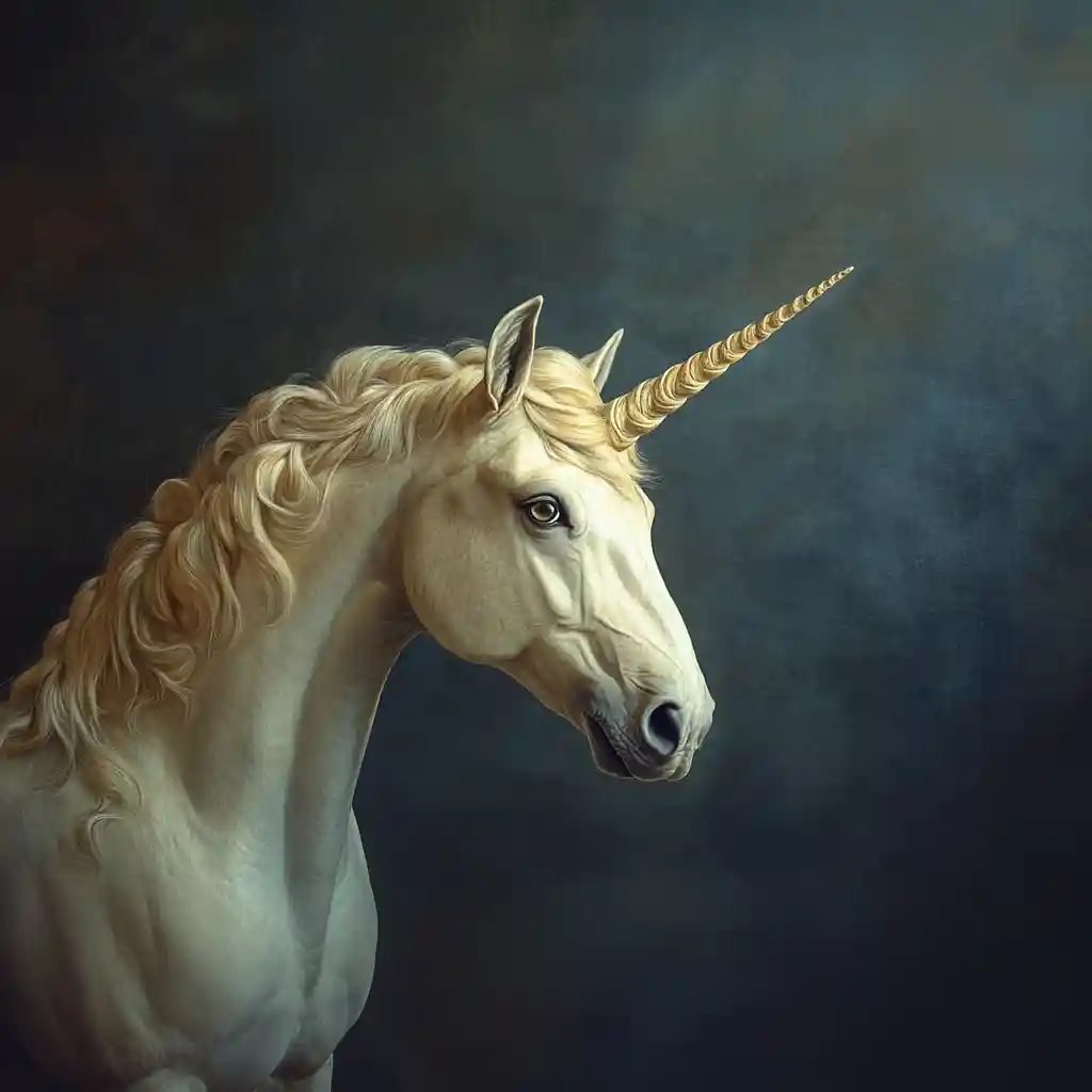 close up shot of a unicorn