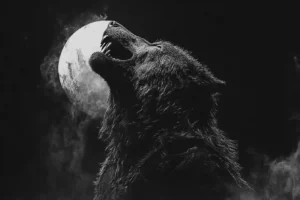 werewolf a legendary creature howling at the moon