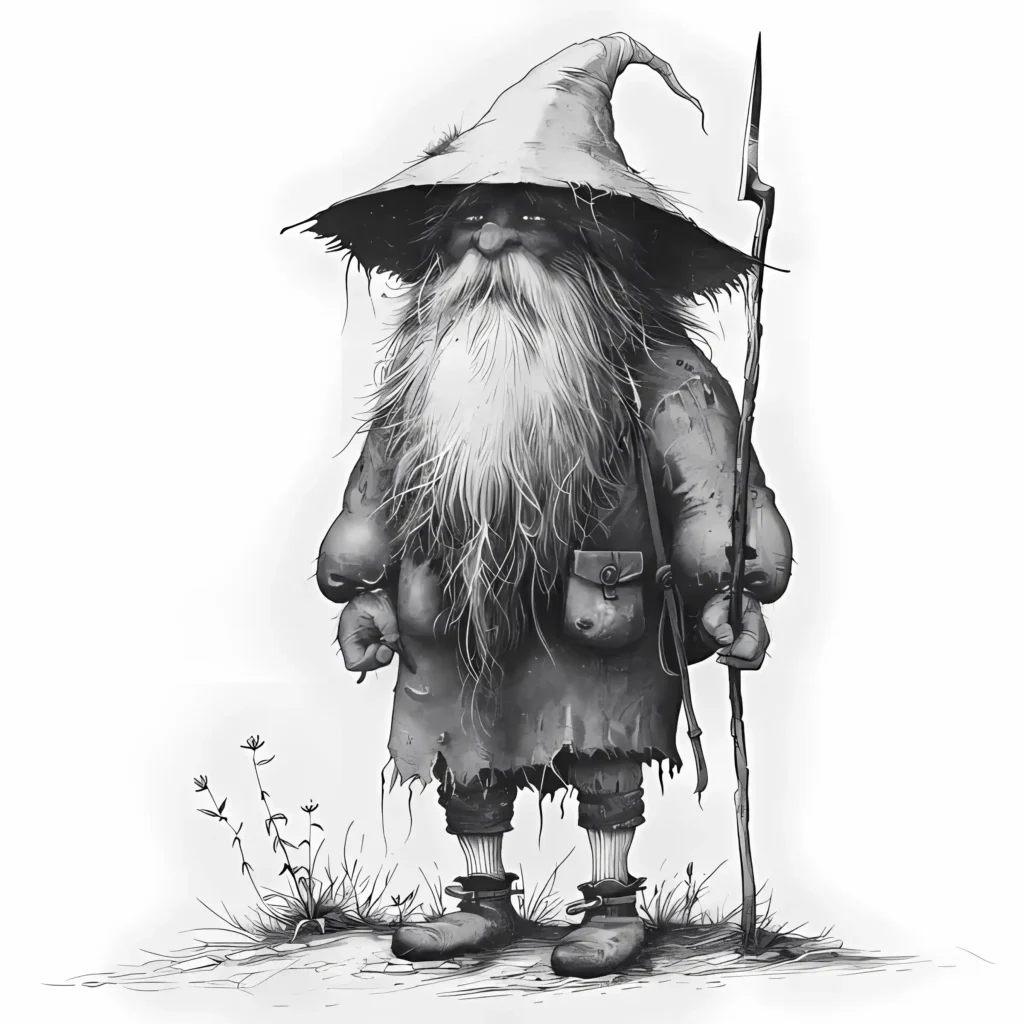 Image of a Tomte, guarding the homestead