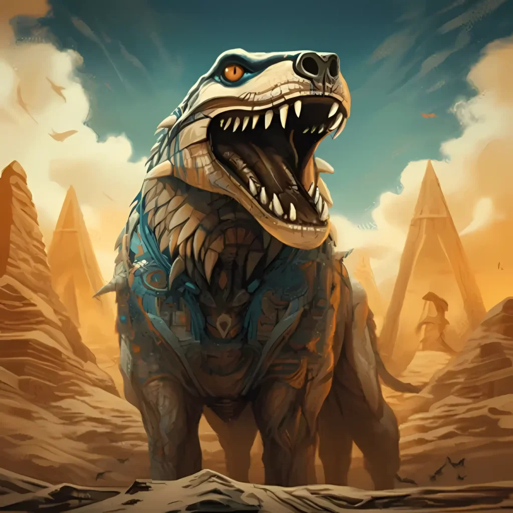 illustrated depiction of the mythical creature ammit