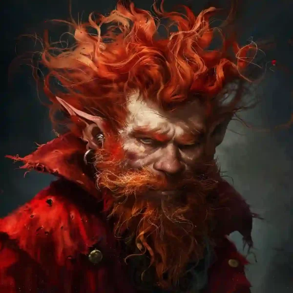 Far Darrig, the trickster of the night, lurking in the shadows.