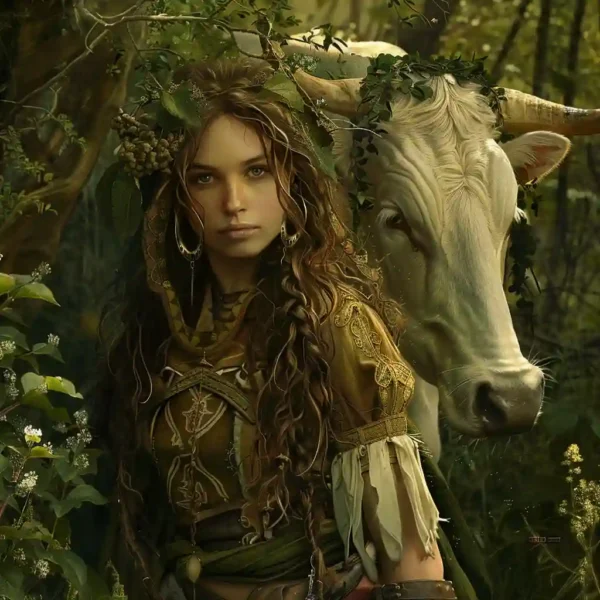 Artistic depiction of a Hulder