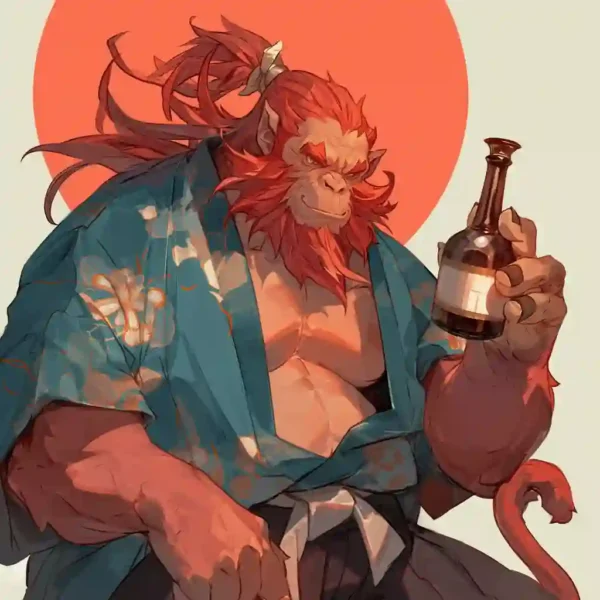 Shōjō celebrating by the seaside,