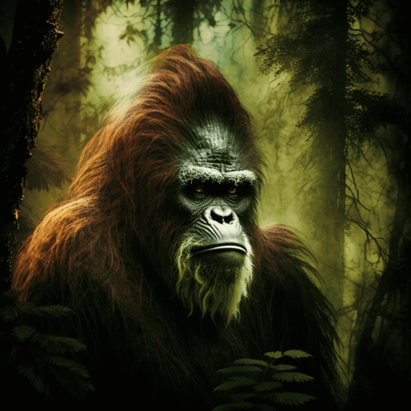 skunk ape in the forest