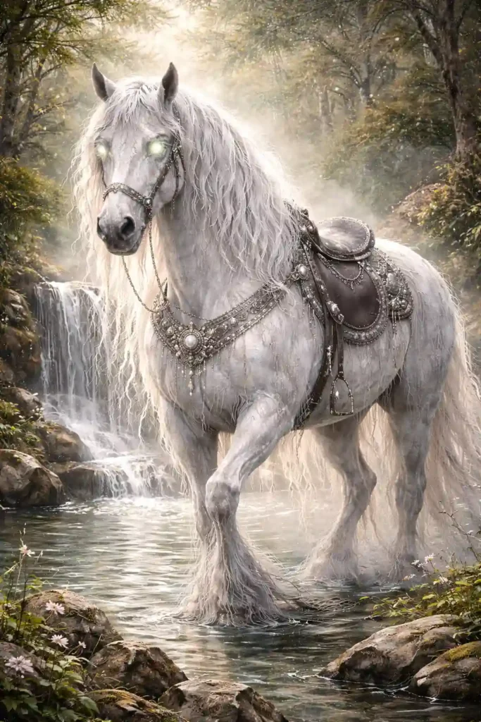 Artwork of a Huldrehest