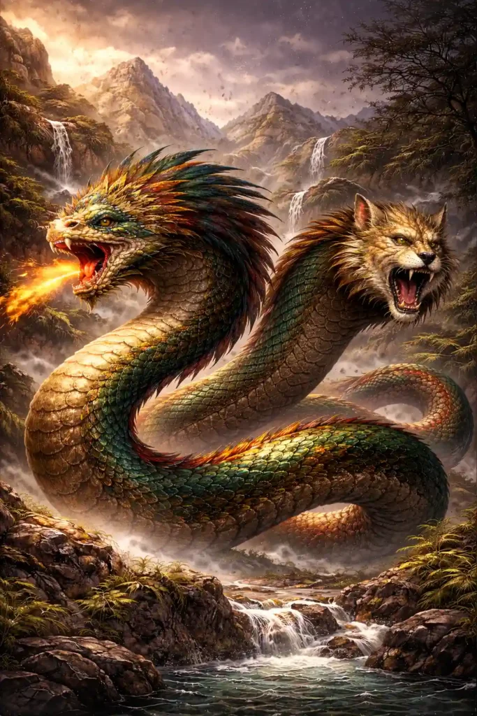 amaru the winged andean mythical serpent