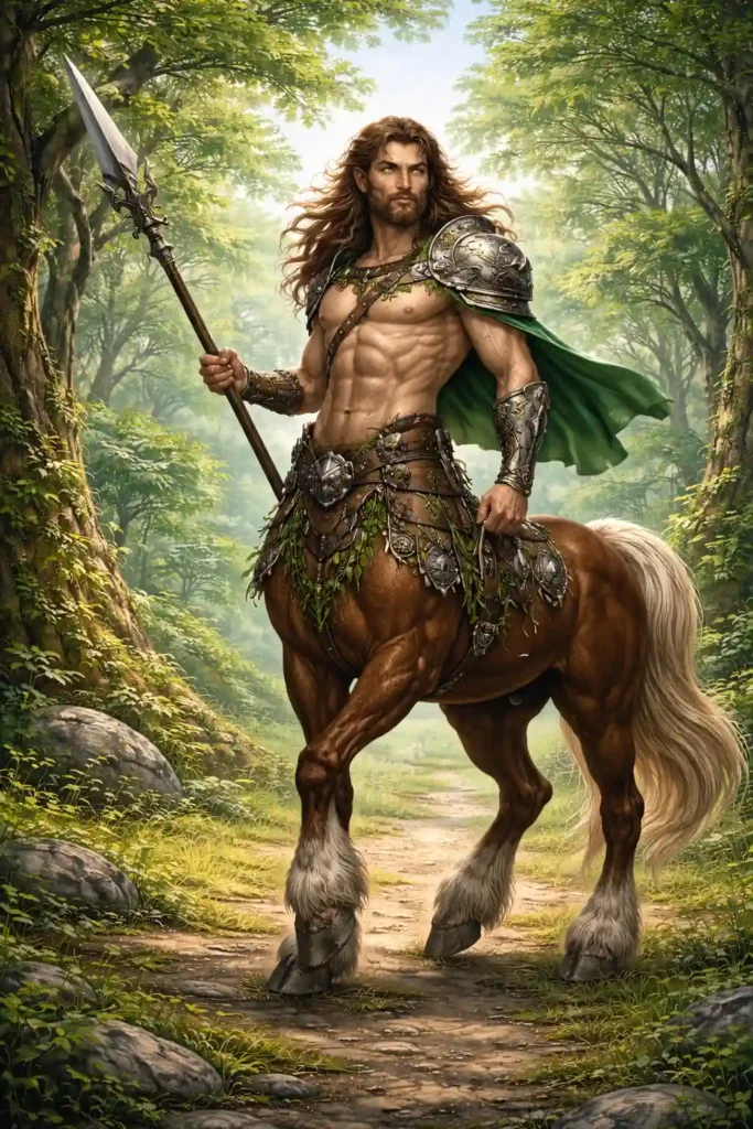 centaur in a forest
