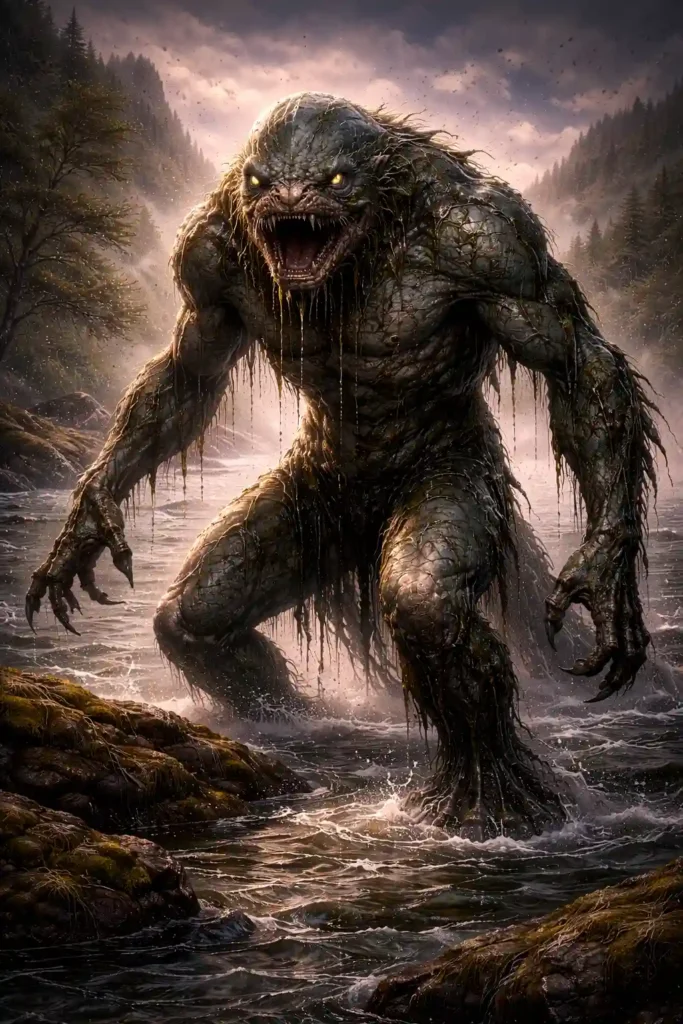 illustration of the mythical creature the eachy