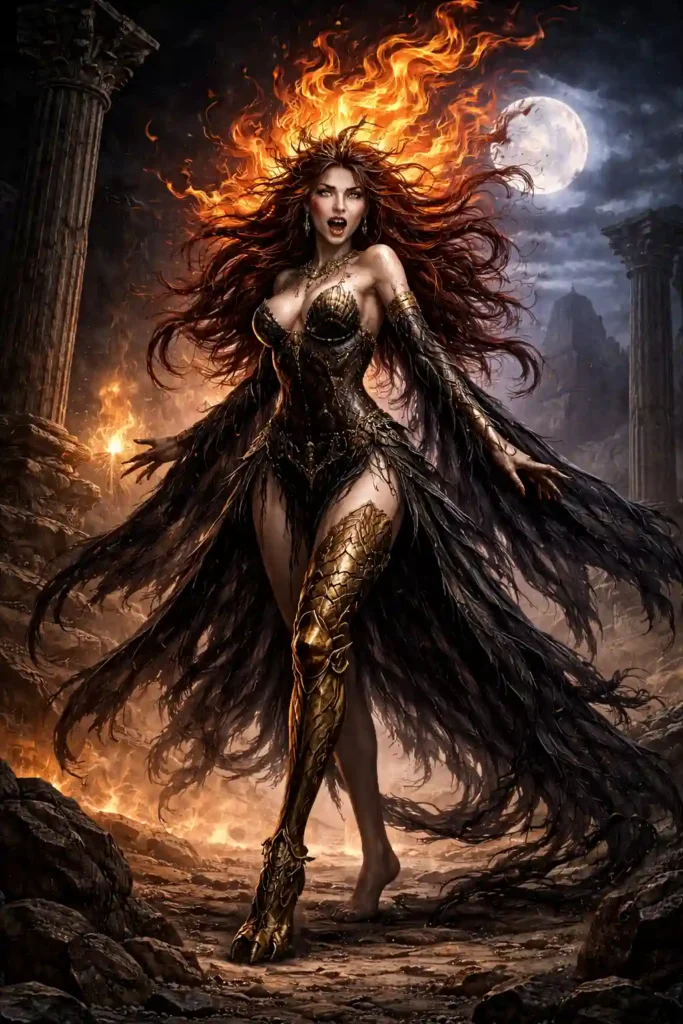 image of the empusa a mythical creature