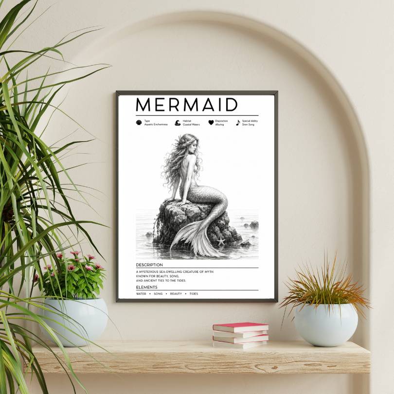 Mermaid Modern Wall Decor