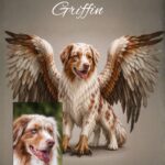 hybrid dog griffin portrait