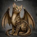 hybrid cat-dragon portrait of luna