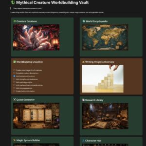Notion Templates for Fantasy Worldbuilding