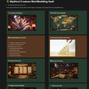 Screenshot of the mythical world building Vault